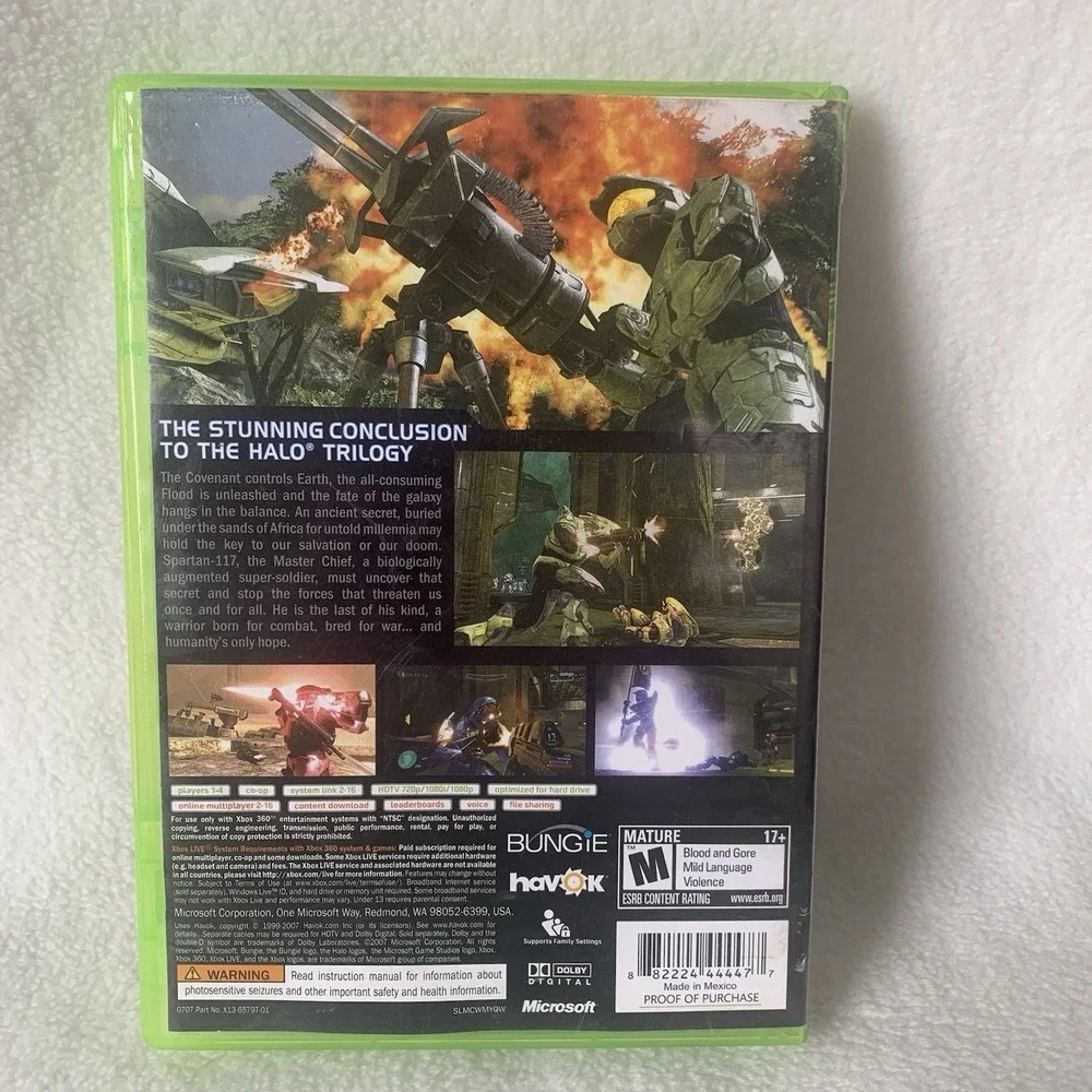 Halo 3 (Xbox 360, 2007) - Complete CIB w/ Manual and Poster, TESTED AND WORKING